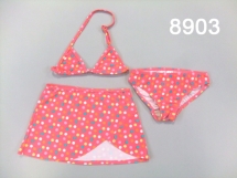 Купальный костюм-тройка для девочек (Z12-8903). Купальник