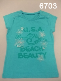 Футболка для девочек (Z12-6703). Футболка