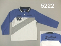 Футболка-поло с дл.рукавом для мальчиков(Z12-5222). Футболка с длинным рукавом