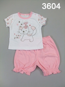 Костюм-двойка для девочек (Z12-3604). Новорожденные