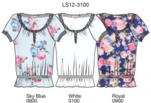 Футболка женская с коротким рукавом (LS12-3100). Футболка с коротким рукавом