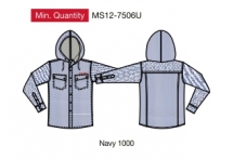Рубашка мужская с длинным рукавом (MS12-7506U). Рубашка с длинным рукавом