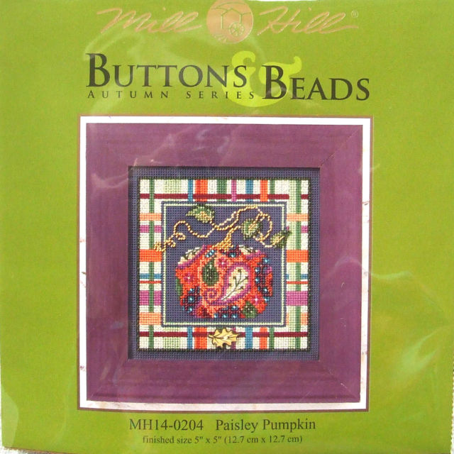 MH14-0204 Paisley Pumpkin. Mill Hill