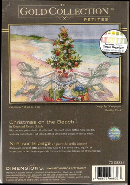 08832 Christmas on the Beach. Dimensions Gold Petites 1