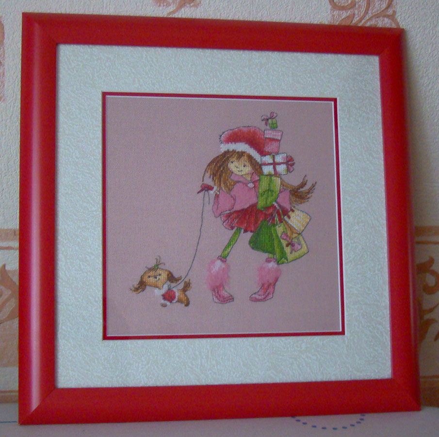 'Две подружки на прогулке' ЛанСвiт. Вышивка (Мои работы)