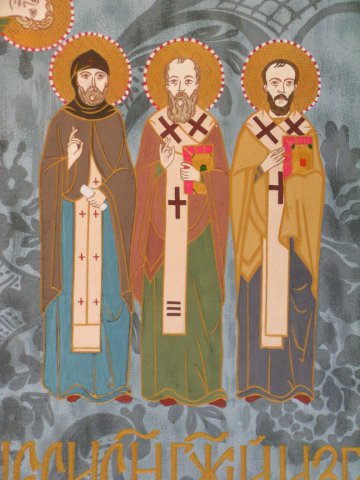 Работы учебной мастерской ПГИ 'Со-действие' (кафедра золотного и личного шитья)