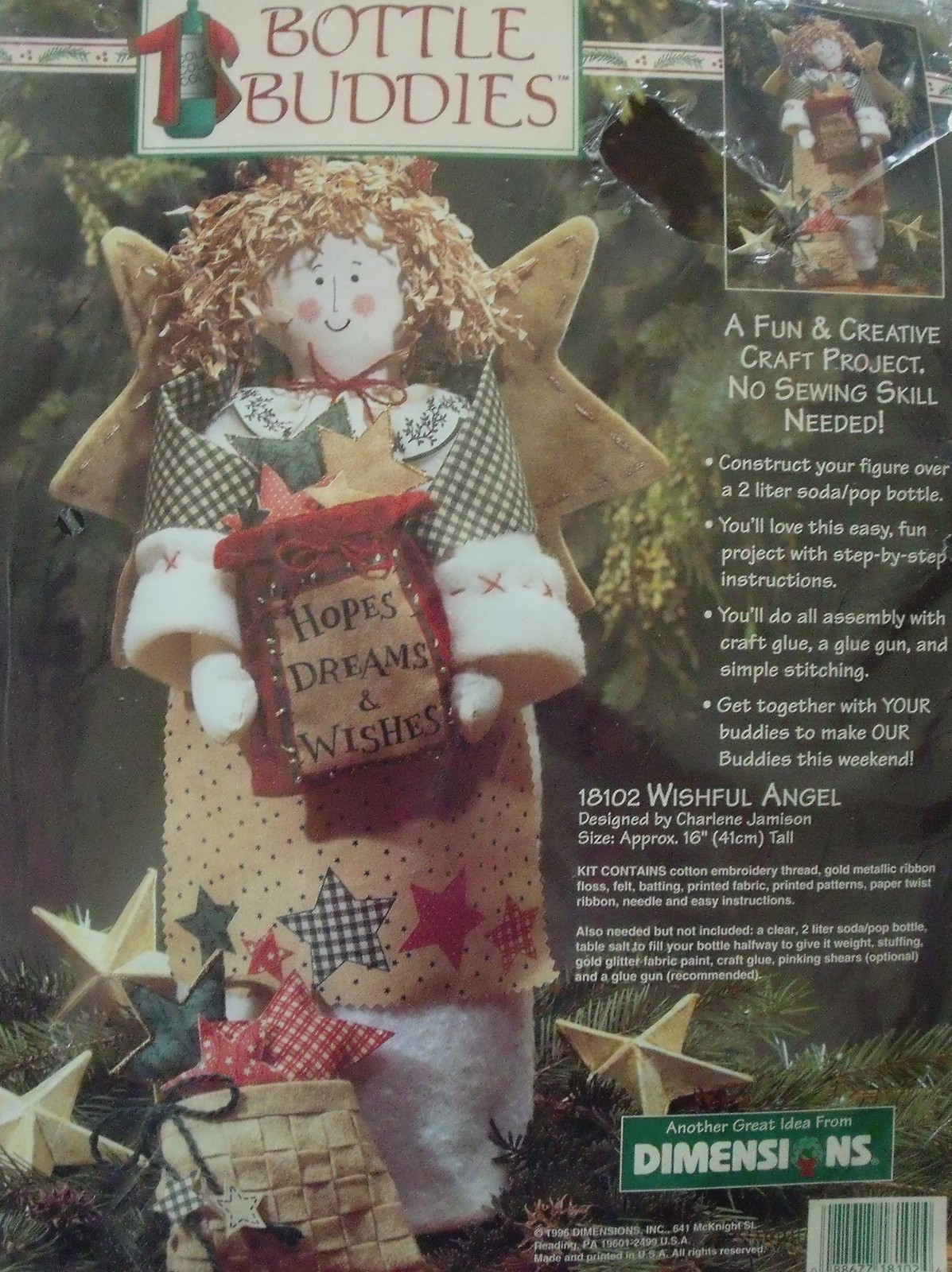 18102 Wishful angel. Dimensions