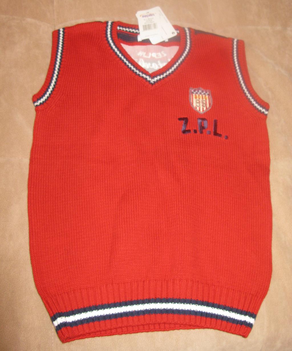 Жилет Зе*плин. р.134, 100% хлопок. Нет в наличии