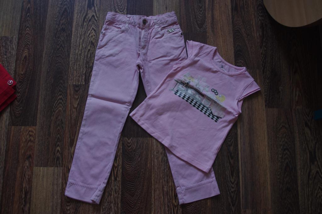 розовые джинсы+маечка-350. ЗАБРАЛИ