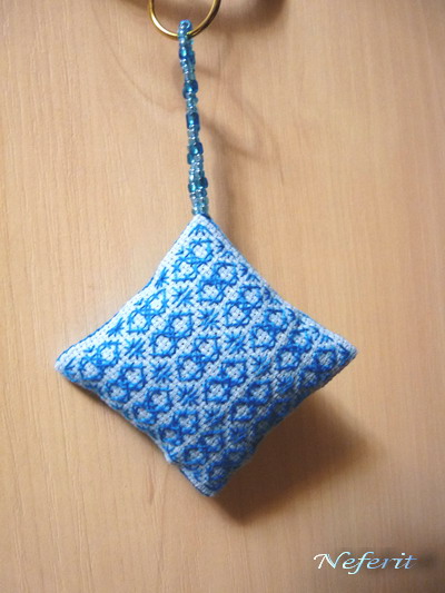 саше с лавандой, оборотная сторона. Кривульки