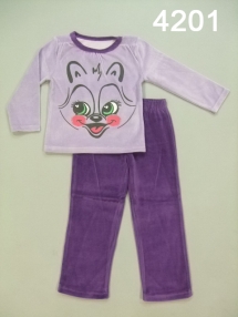 Пижама для девочек (W12-4201). Пижама