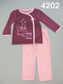 Пижама для девочек (W12-4202). Пижама