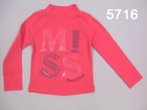 Футболка с длинным рукавом для девочек (W12-5716). Футболка с длинным рукавом