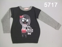 Футболка с длинным рукавом для девочек (W12-5717). Футболка с длинным рукавом