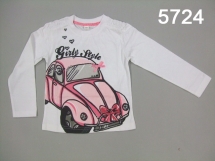 Футболка с длинным рукавом для девочек (W12-5724). Футболка с длинным рукавом