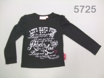 Футболка с длинным рукавом для девочек (W12-5725). Футболка с длинным рукавом