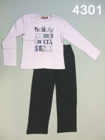 Пижама для девочек (W12-4301). Пижама