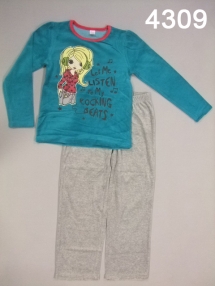 Пижама для девочек (W12-4309). Пижама