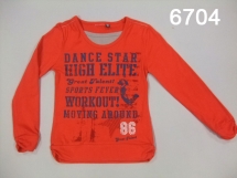 Футболка с длинным рукавом для девочек (W12-6704). Футболка с длинным рукавом