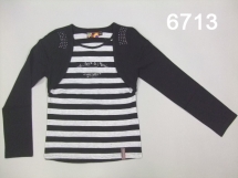 Футболка с длинным рукавом для девочек (W12-6713). Футболка с длинным рукавом