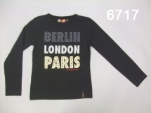 Футболка с длинным рукавом для девочек (W12-6717). Футболка с длинным рукавом