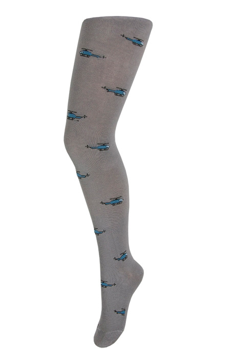 вертолетик серый. с рисунком