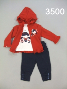 Костюм-двойка для девочек (W12-3500). Костюм-двойка