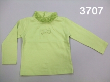 Футболка с длинным рукавом для девочек (W12-3707). Футболка с длинным рукавом