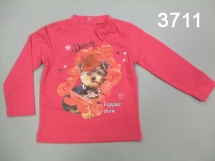 Футболка с длинным рукавом для девочек (W12-3711). Футболка с длинным рукавом