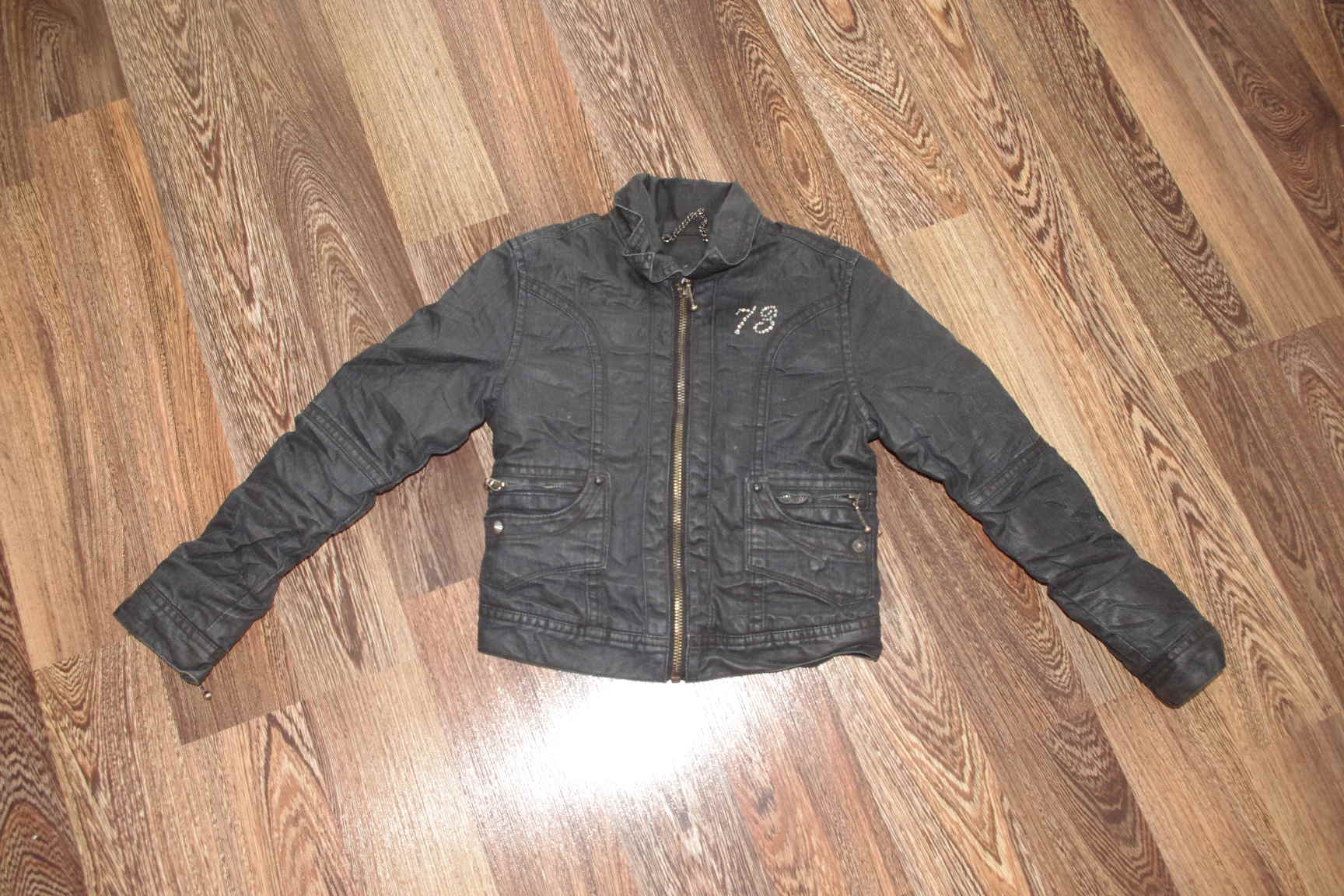 ПЕПЕ ДЖИНС-курточка утепленная-122-500. ЗАБРАЛИ