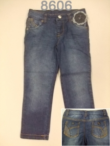 Джинсы для девочек (W12-8606). Джинсы
