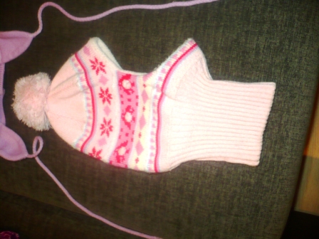 Шлем на флисе зима 46/48 200 р.. Детская одежда б/у