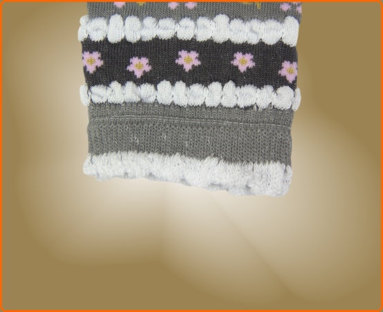 пикот колготы серый. с рисунком