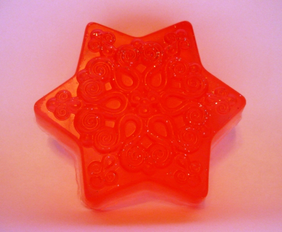 Снежинка 65г. МЫЛО ручной работы