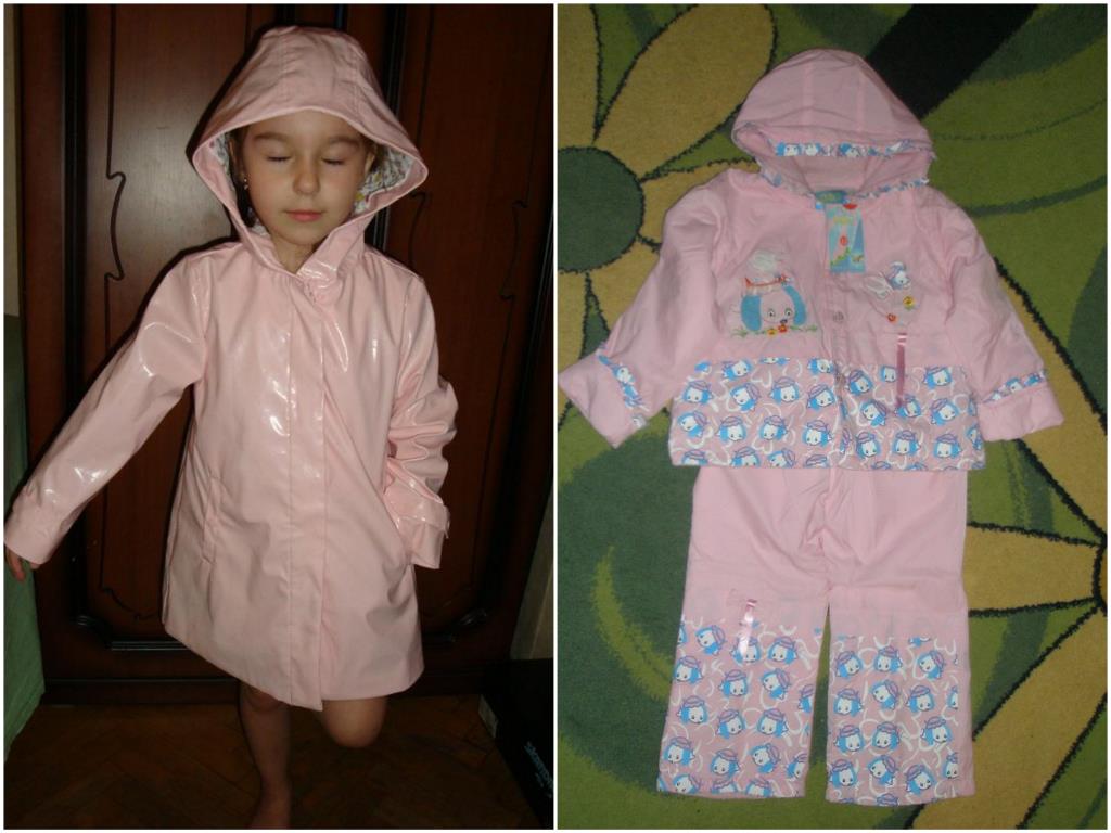 дождевик и костюм (см описание). Детская одежда НОВАЯ