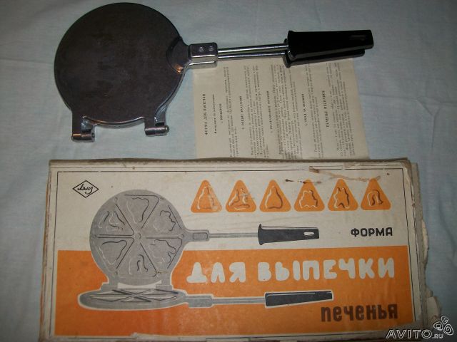 Советская вафельница печенье