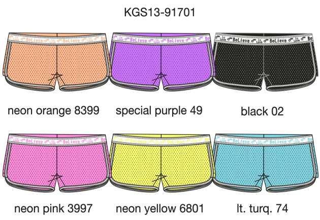 Шорты для девочек (KGS13-91701). Шорты