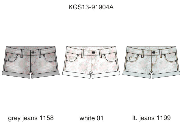 Шорты для девочек (KGS13-91904A). Шорты