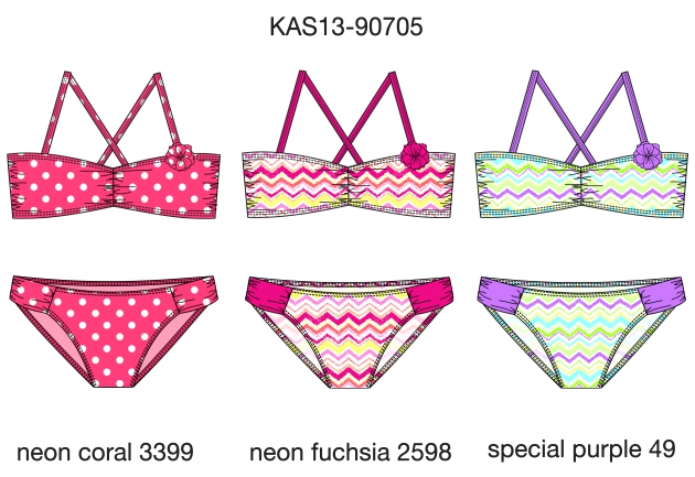 Купальник для девочек (KAS13-90705). Купальник