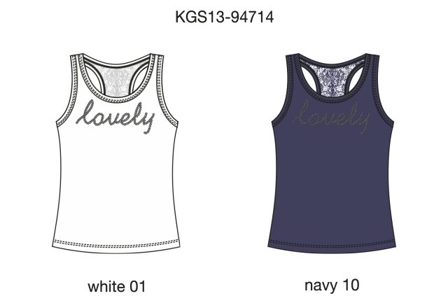 Майка для девочек (KGS13-94714). Майка