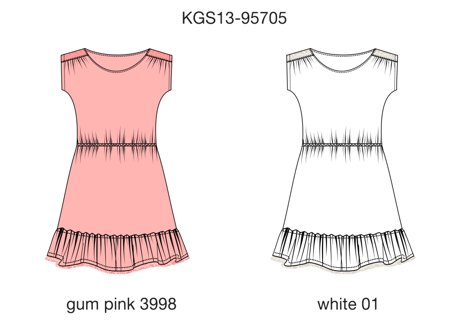 Платье для девочек (KGS13-95705). Платье