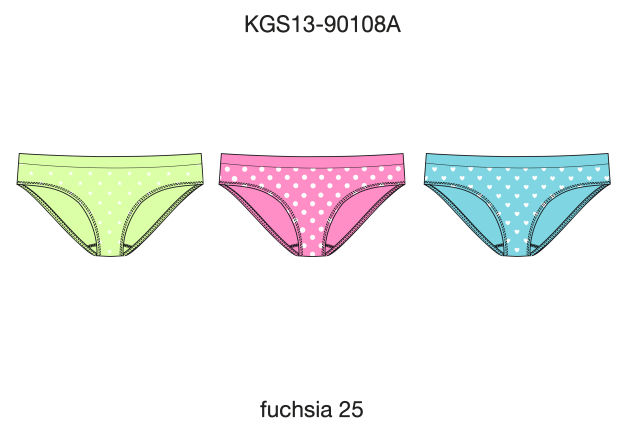 Трусы для девочек (KAS13-90108A). Трусы
