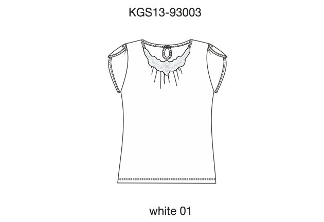 Футболка для девочек (KGS13-93003). Футболка