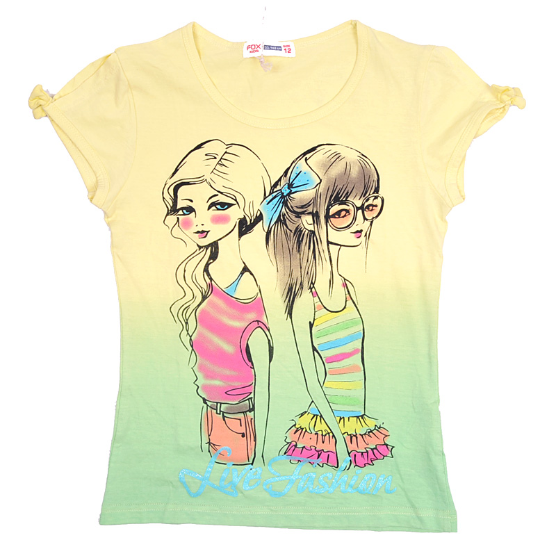 Футболка для девочек (KGS13-93716). Футболка