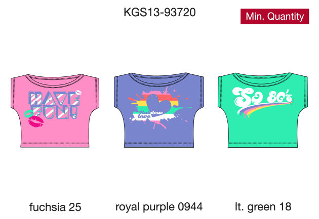 Футболка для девочек (KGS13-93720). Футболка