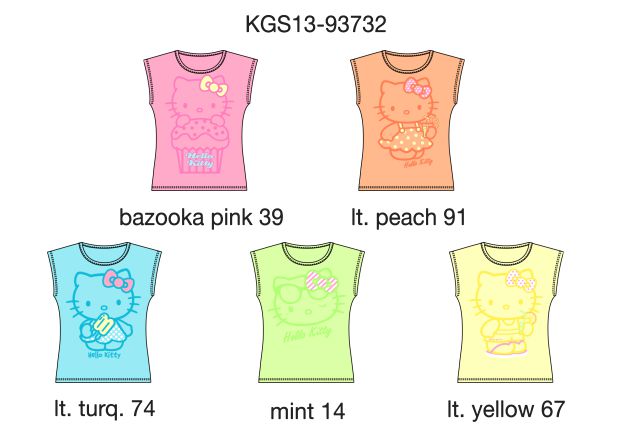 Футболка для девочек (KGS13-93732). Футболка