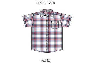 Рубашка с коротким рукавом для мал (BBS13-35508). Рубашка с коротким рукавом