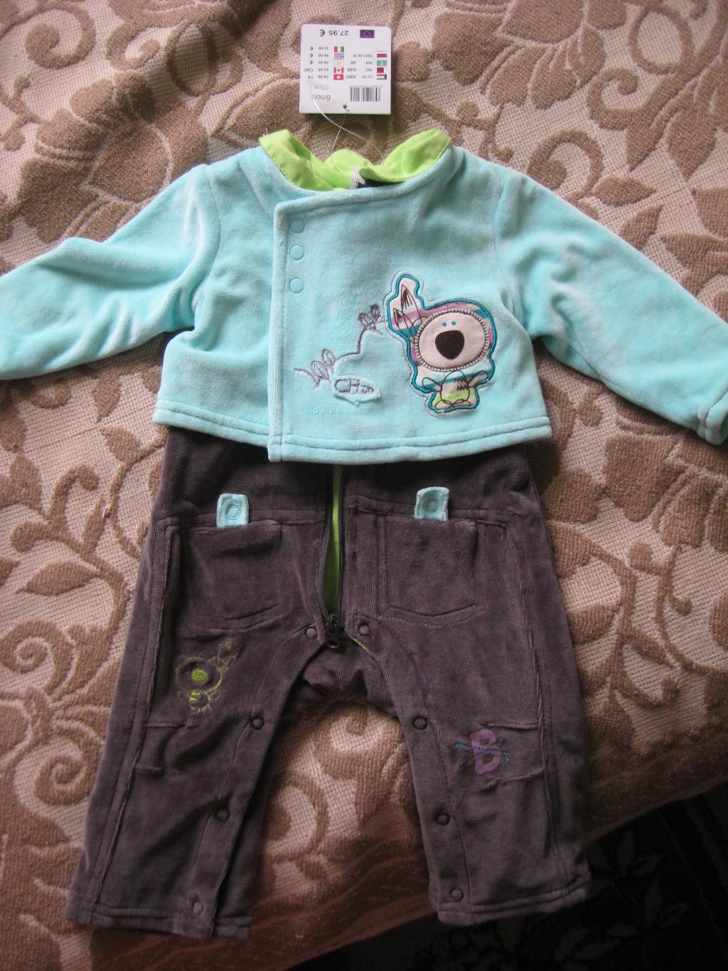 Вельветовый комбинезон на 9 мес. Детское(новое и б\у)