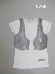 Футболка для девочек (Z13-6706). Футболка