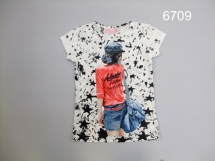 Футболка для девочек (Z13-6709). Футболка